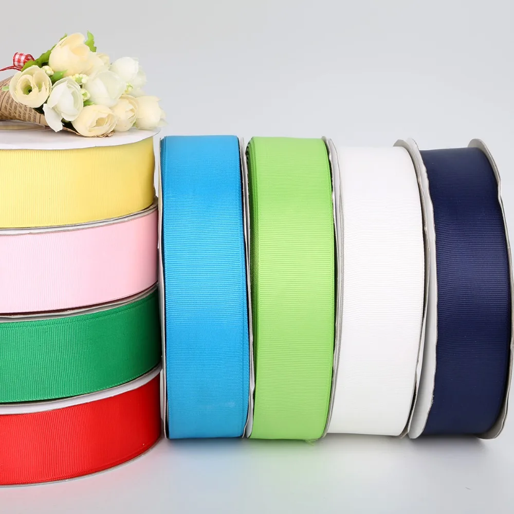 7-38mm 100Yards Grosgrain Ribbon For for Wedding Streamers Decoration&DIY Gift Wrapping Scrapbooking Craft & Sewing Accessories