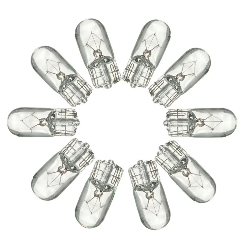 10pcs DC 70V 3W T10 501 194 158 W5W W3W 194 158 Clear Wedges Car Light Source Work Lights Halogen Lamp