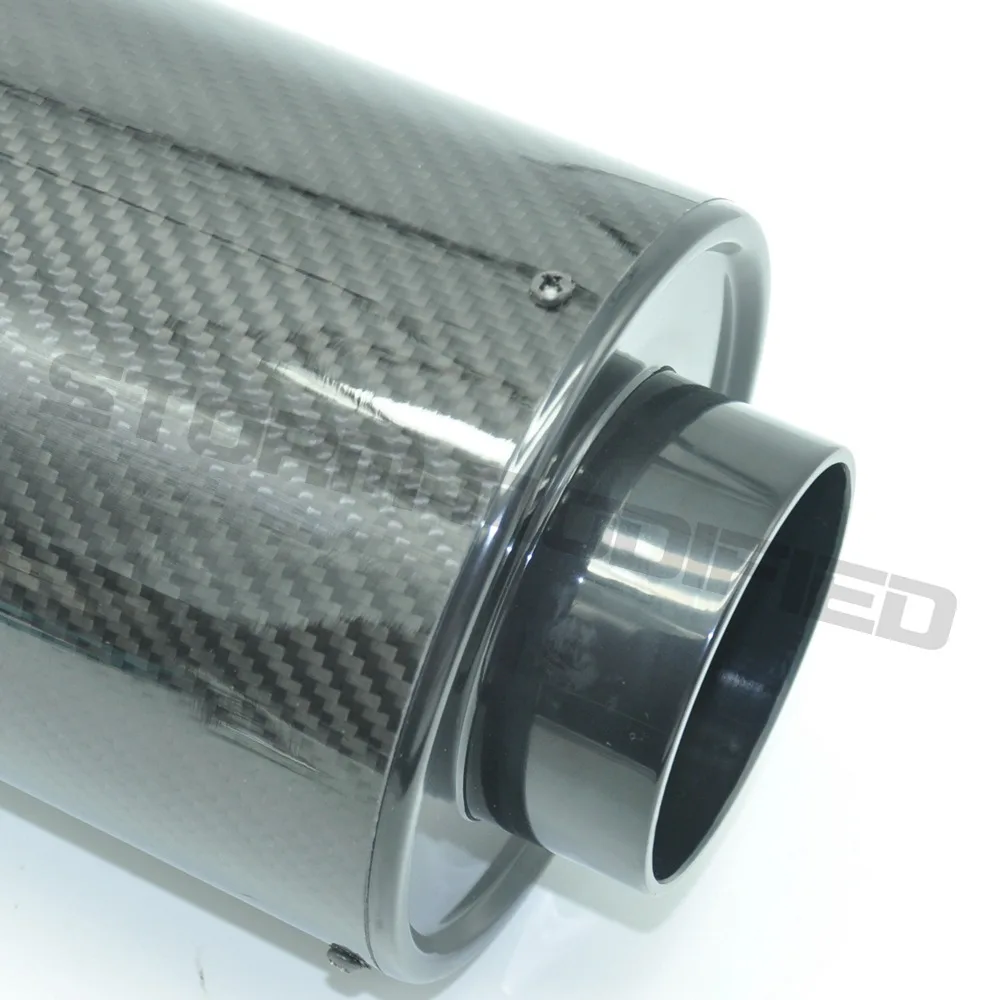 SuTong Universal Racing Air Filter Box Carbon Fiber Cold Feed Induction Kit Air Intake Kit Without Fan