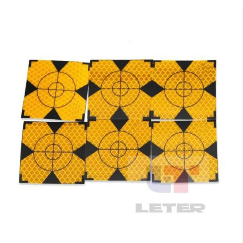 200pcs Yellow Reflector Sheet 40 x 40 mm Reflective Target for Total Station