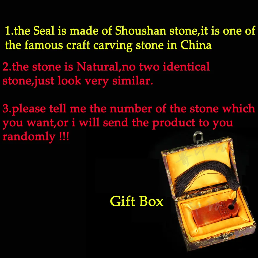 1 piece Stamps made by Stone Labels, Indexes & Stamps Chinese Traditional Carving Seal Badge Holder & Accessories