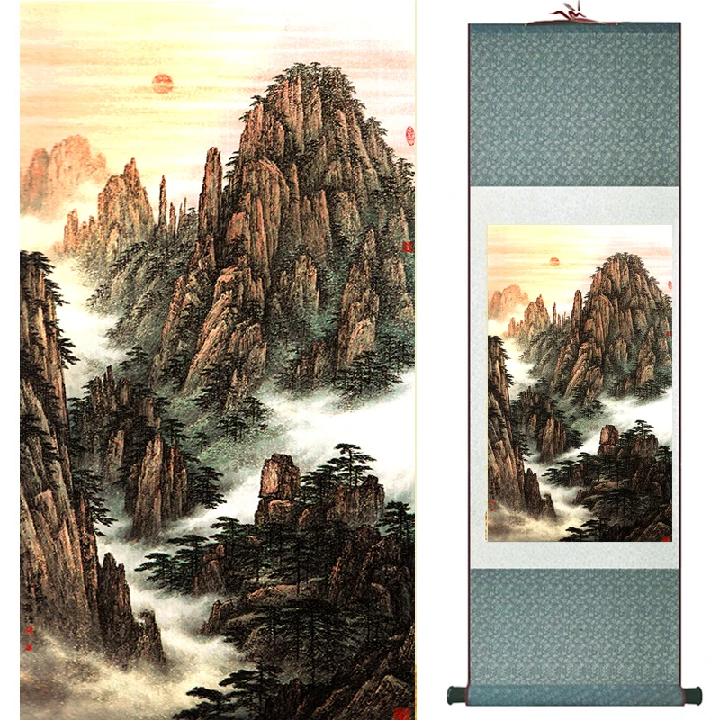 

Top quality crane and great Wall Painting Home Office Decoration Chinese scroll painting Crane and tree painting 040711