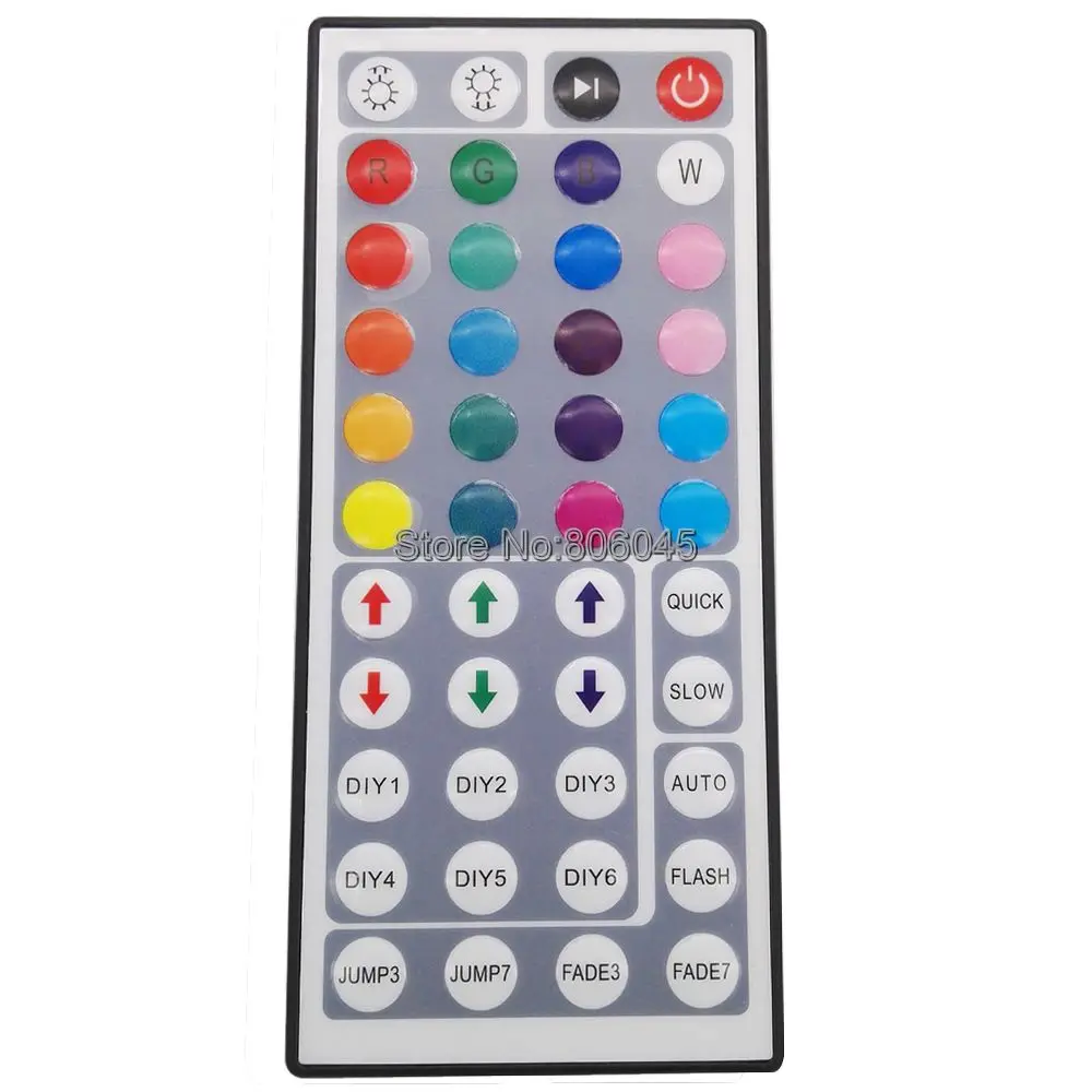 Led Controller 44 Keys LED IR RGB Controler LED Lights Controller IR Remote Dimmer DC12V 6A For RGB SMD 3528 5050 LED Strip