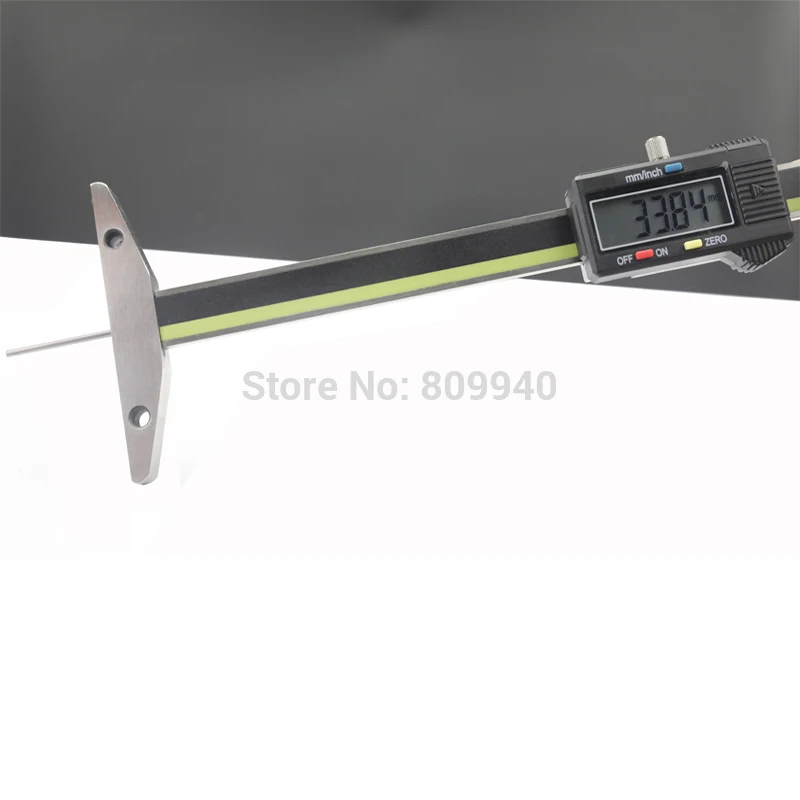 0-50mm 0-100mm 0-150mm Digital Depth Gauge With Slim Rod Electronic Tire Tread Depth Gauge With Thin Rod Caliper