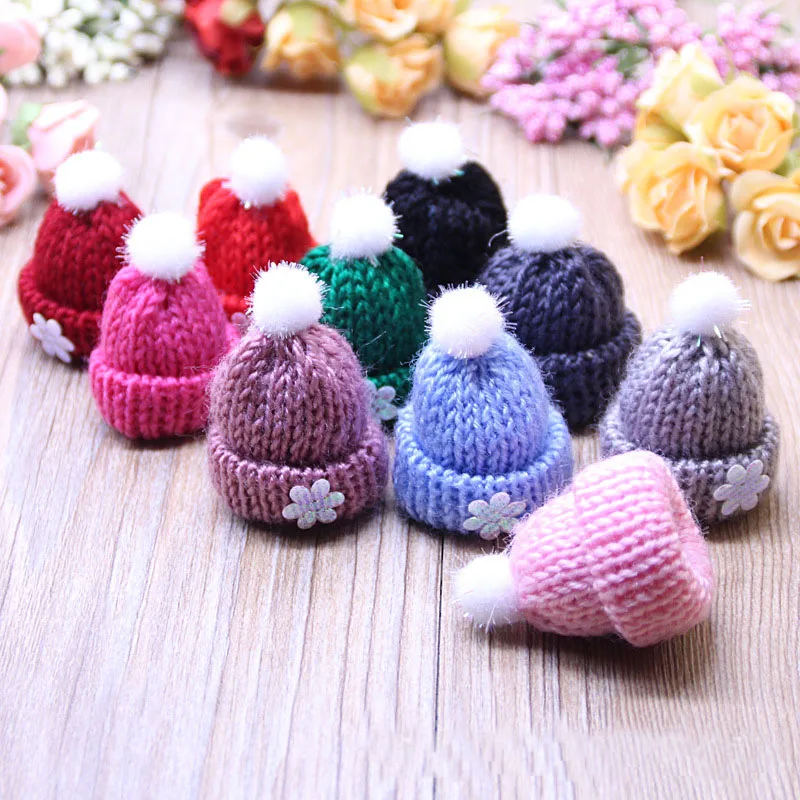 16pcs 30*45cm Felt Christmas hat Balls Multicolors Flocking Ball Wool Balls For Diy Garland Home Decoration