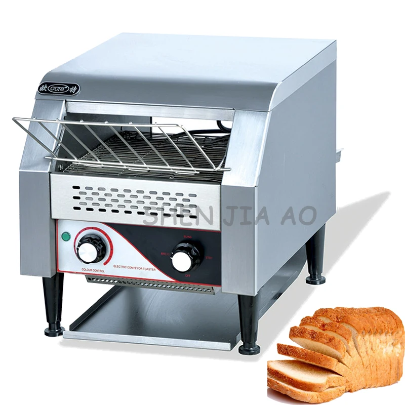 220V 1.34KW 1PC Commercial chain type of toaster oven TDL-150 vertical bread furnace toaster food processing equipment