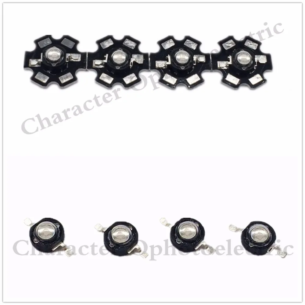 5/10/20/50 pcs 3W High Power UV ultraviolet 365-370nm 375-380nm 395-400nm black LED Lamp Light NO/On 20mm pcb