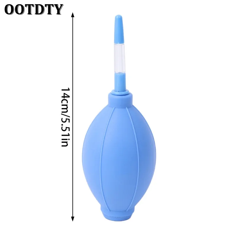 OOTDTY Blue/Red Flexible Cleaner Rubber Air Pump Lens Blower For Digital Camera Screen Dust