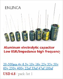 5 teile/los 400V22UF hochfrequenz niedriger impedanz 400V 22UF aluminium-elektrolytkondensator größe 10*17 T22 20% – Detail 11