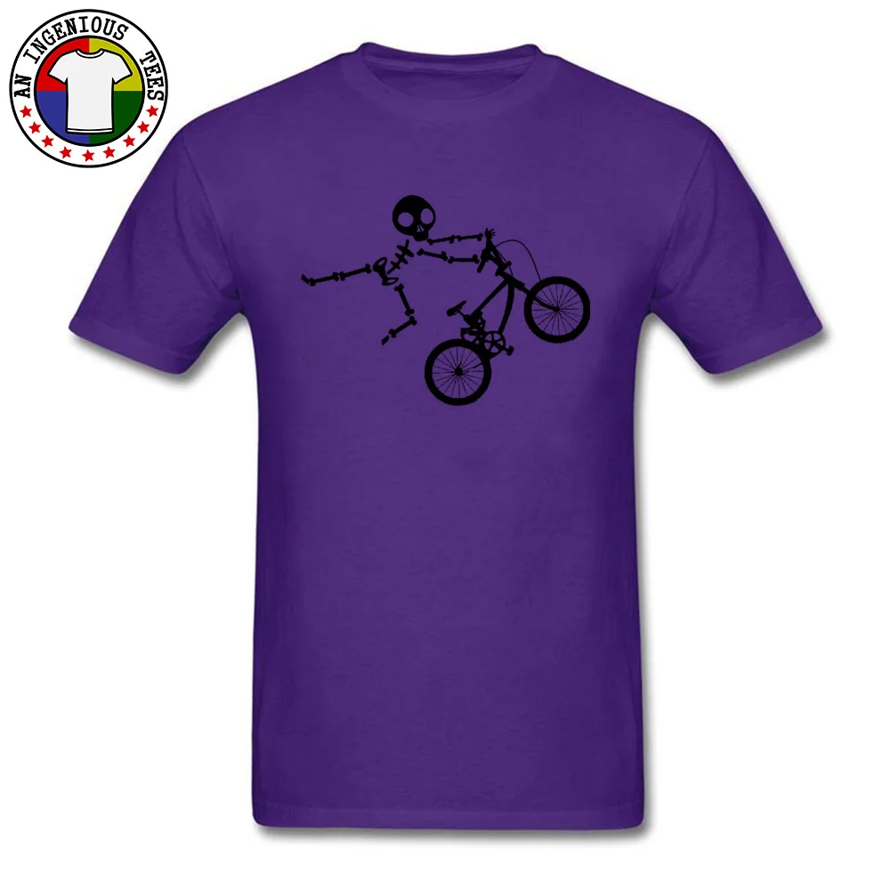 Latest Skeleton Alien BMX Cycle Bike New T-Shirts Custom Short Sleeve T-Shirt Funny Fall O Neck Pure Cotton T Shirt for Men