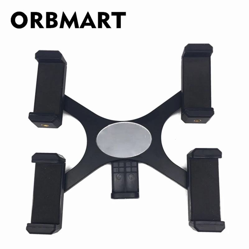 ORBMART 4 Positions Mobile Phone Live Broadcast Holder with Mirror For iPhone SAMSUNG Xiaomi Universal Cellphone Clip