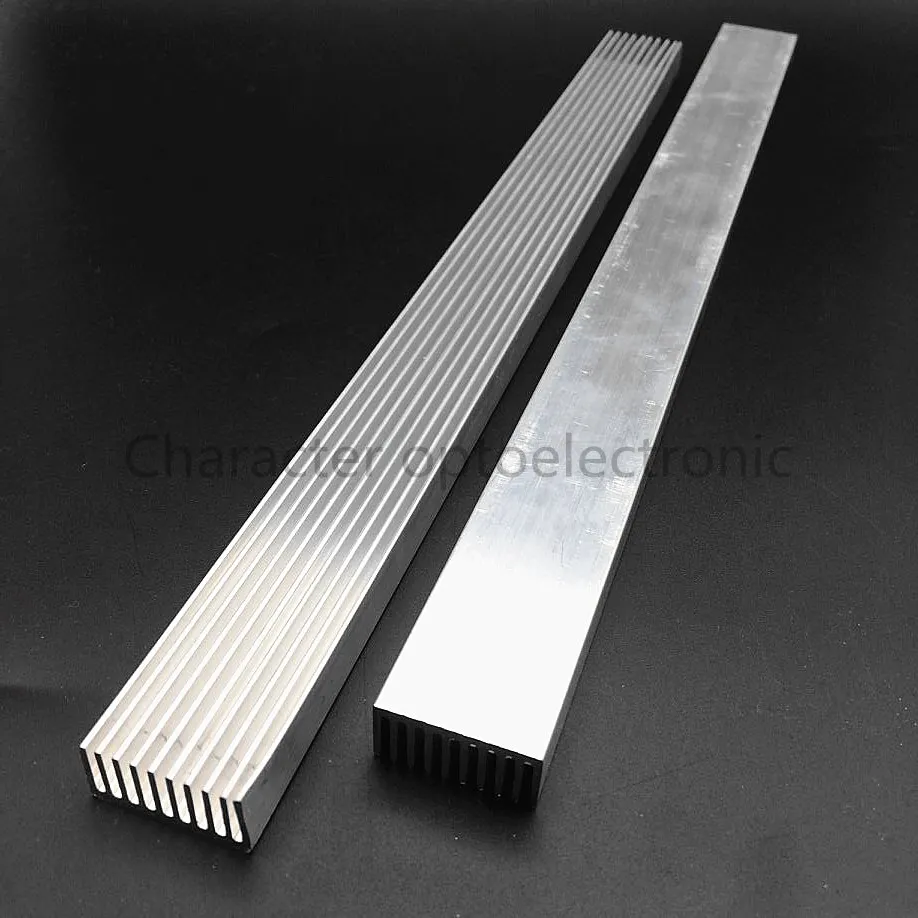 1-10 unids/lote disipador de calor de aluminio LED de alta potencia 300mm * 25mm * 12mm para diodos emisores de led de 1W, 3W, 5W