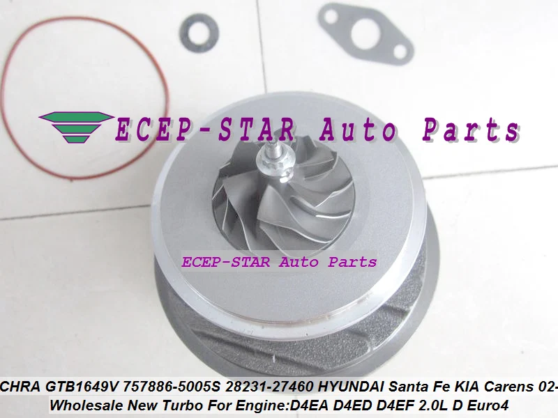 Free Ship Turbo Cartridge CHRA Core GTB1649V 757886 757886-5007S 28231-27480 For Hyundai Santa Fe Tucson For KIA Ceed D4EA 2.0L