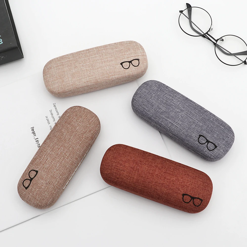 1PC Classical Fashion Men Women Kids Leather Eye Glasses Hard Shell Protector Reading Eyewear Case Portable Sunglasses Box Case