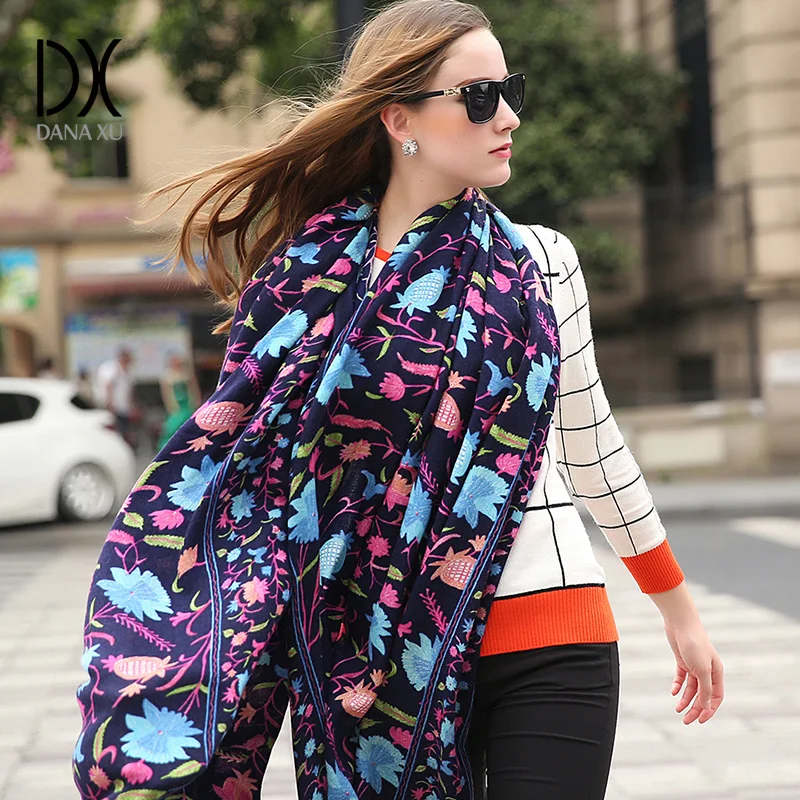 Fashion Scarves and Shawls Winter Women Luxury Brand Cape Poncho Large Size 245*110cm Winter Shawl Bandana Pashmina Wrap 2015