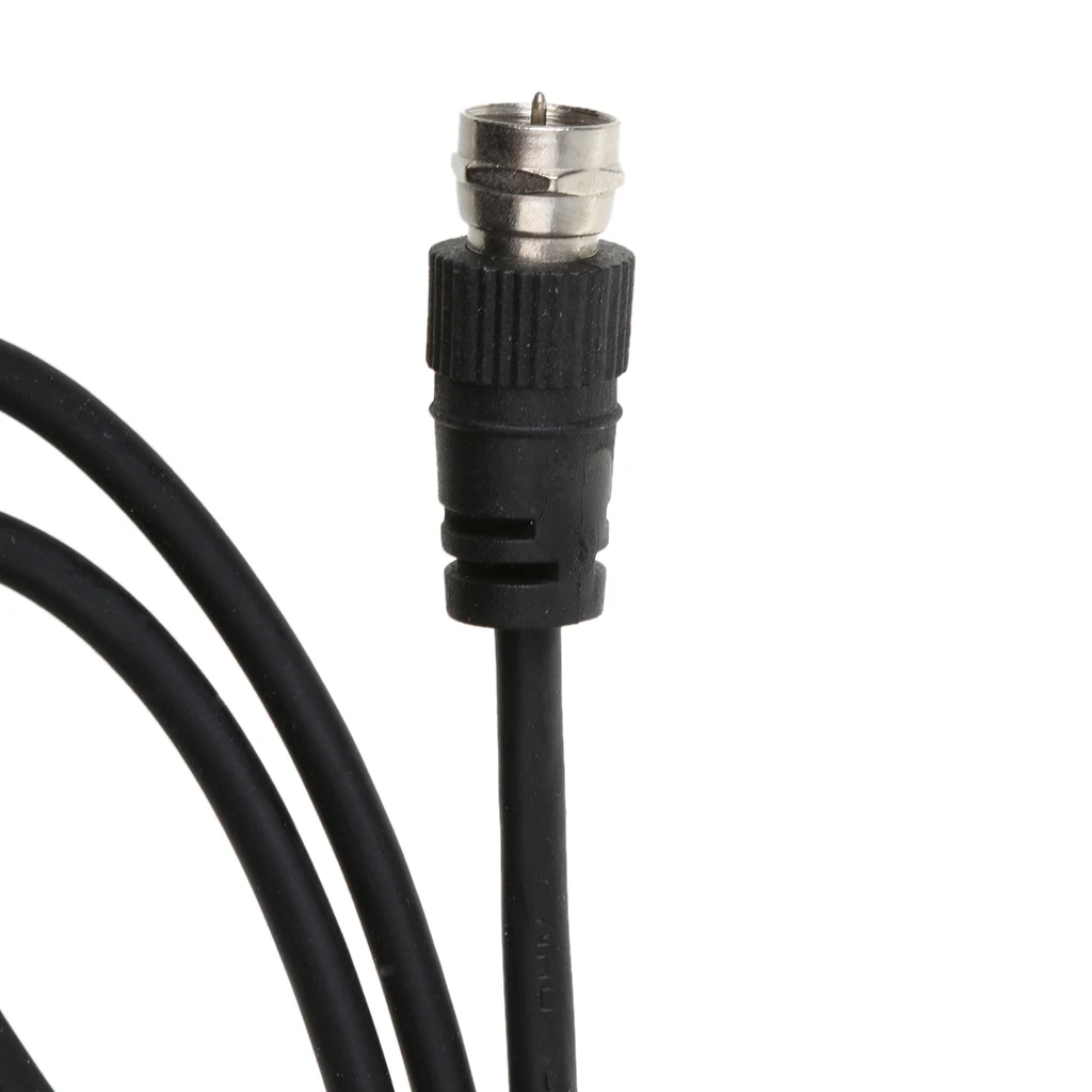 1 قطعة العالمي داخلي أرنب الأذن هوائي التلفزيون ل HDTV جاهزة VHF UHF المزدوج حلقة محوري 45-860 MHZ 3.94*3.15*9.05 بوصة