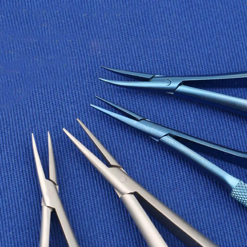 Pince à poignée d'aiguille de Type verrouillage à coude droit, outil de préhension d'aiguille Durable pour les travaux de précision