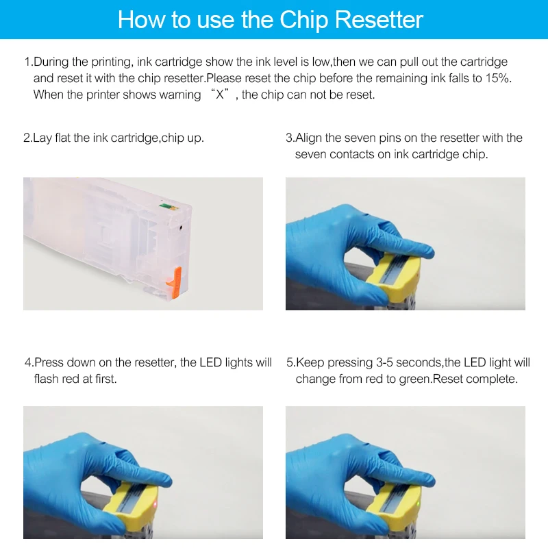 T8041 Cartridge Chip Resetter For Epson SureColor P6080 P6050 P7050 P8050 P9050 P6000 P7000 P8000 P9000 Cartridge Chip European