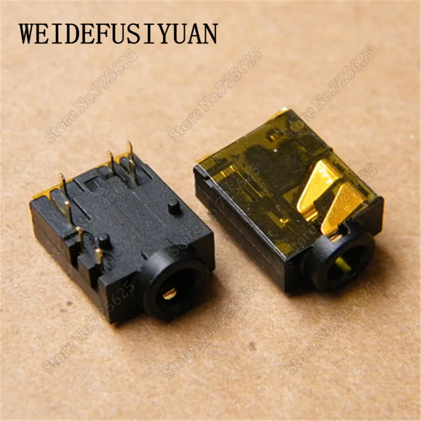 2pcs/lot Audio Jack Female Socket Connector Replace for Asus A56C R505C S550C S56C V550C Headphone Port 7-pin