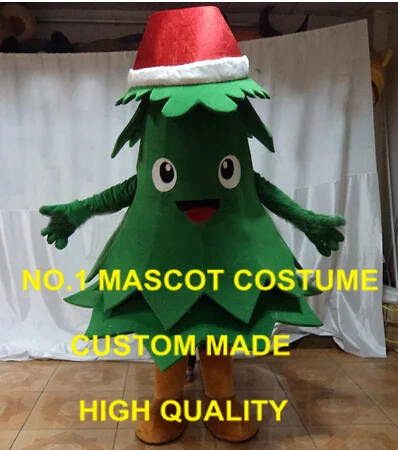 

New green Christmas tree mascot costume with Christmas hat Adult Size Customizable Holiday carnival fancy dress kits anime 2463