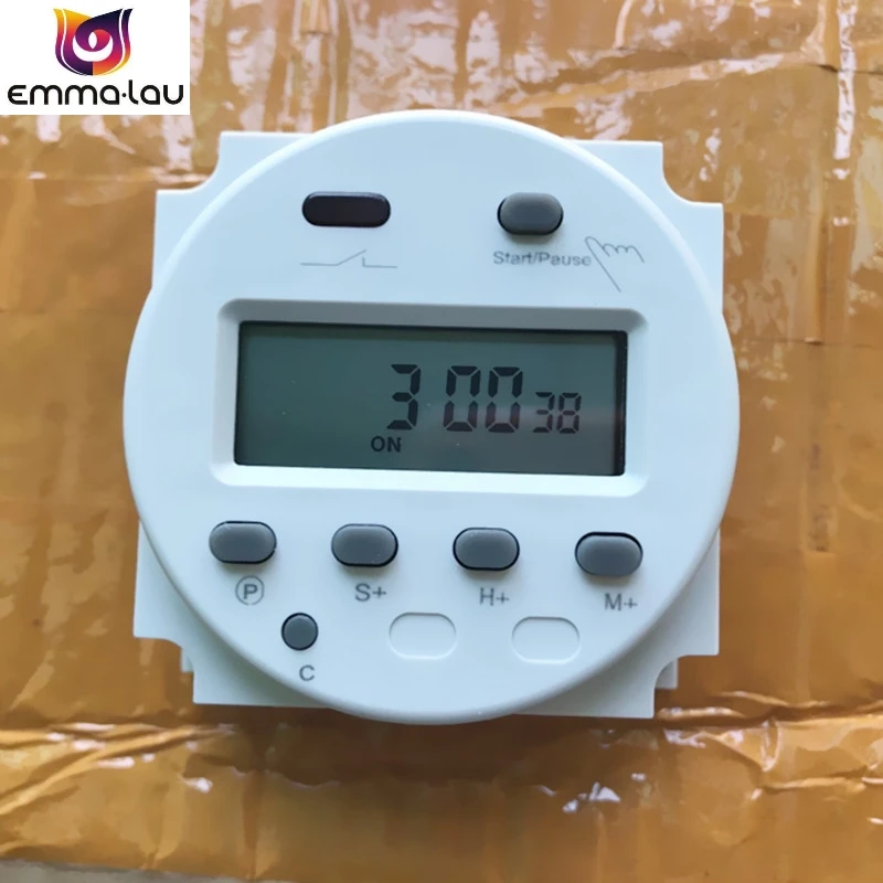 220V 110V 24V 12V Digital LCD Daily Programmable Electronic Timer CN102A AC DC Cycle Timer Countdown Seconds Control Switch