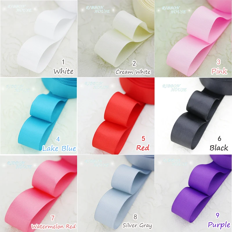 (10 متر/وحدة) 1 "(25/38 مللي متر) Grosgrain الشريط بالجملة هدية التفاف أشرطة زينة عيد الميلاد