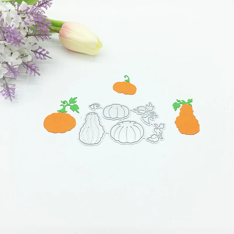 Julyarts 6Pcs Hallowmas Pumpkin Metal Cutting Die for Scrapbooking Wedding Card Making Die Metal Crafts Gift Die Cut Stitch