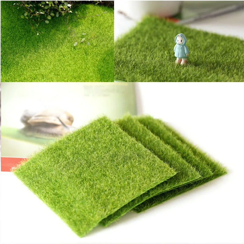 30x30 Cm Artificial Garden Grass Lawn  Faux Turf for Miniature Doll House DIY Ecology Decoration