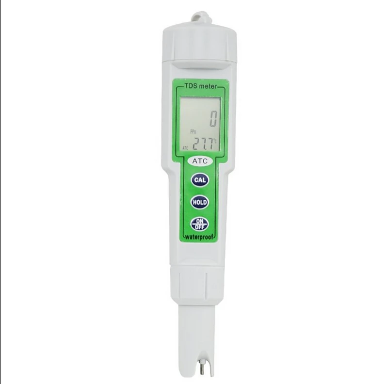 Kedida 0-9999PPM Waterproof Digital TDS Meter Portable Pharmaceutical Aquarium Water Quality Filter tds Temperature Value Tester