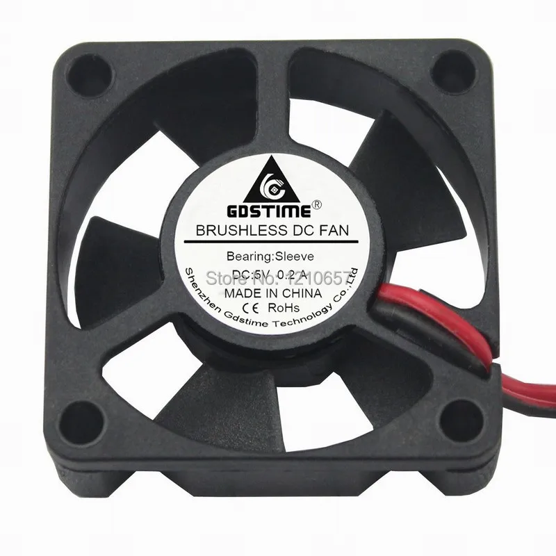 

10PCS LOT Gdstime DC 5V 3510S 35MM 35mm x 35mm x 10mm 2Pin DC Brushless Cooling Radiator Fan