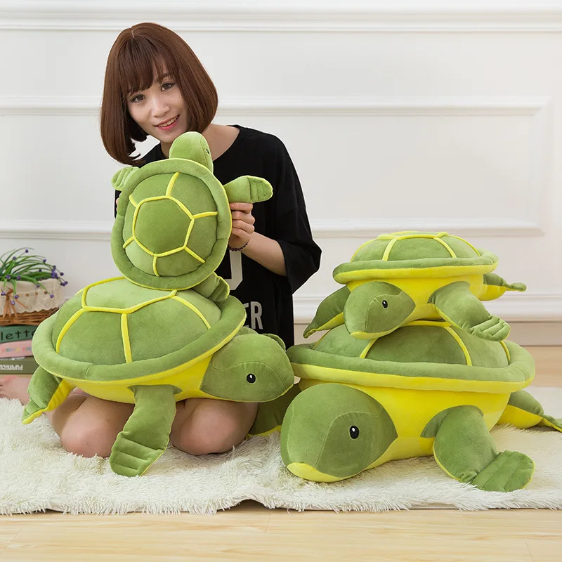 1pcs Creative Cute Cartoon Tortoise Pillow Toy For Kids Gift Fashion Home Decoration Textile Soft Plush Bedding Pillows