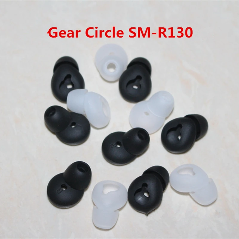 2 Pairs Medium Anti-Slip Durable Silicone Replacement Ear Gel Tip Earpads For Samsung Gear Circle Bluetooth-compatible Earphone