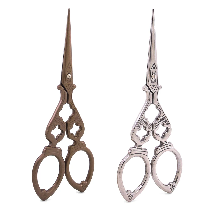 

Vintage Gift Scissors 1 Pcs 122*50mm Steel Tailor Scissors Antique Craft Embroidery Trimming Scissors Sewing Accessories Tools,B