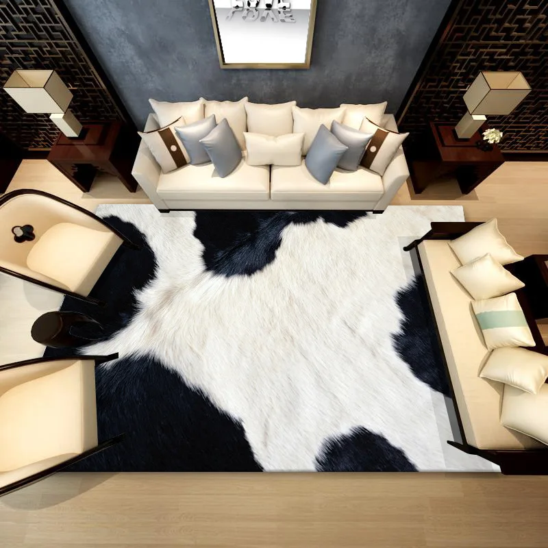 

New 3D Animal fur Area carpet Cowhide/leopard print skin/Snake skin/zebra skin rug and carpets Living room bedroom decor rugs