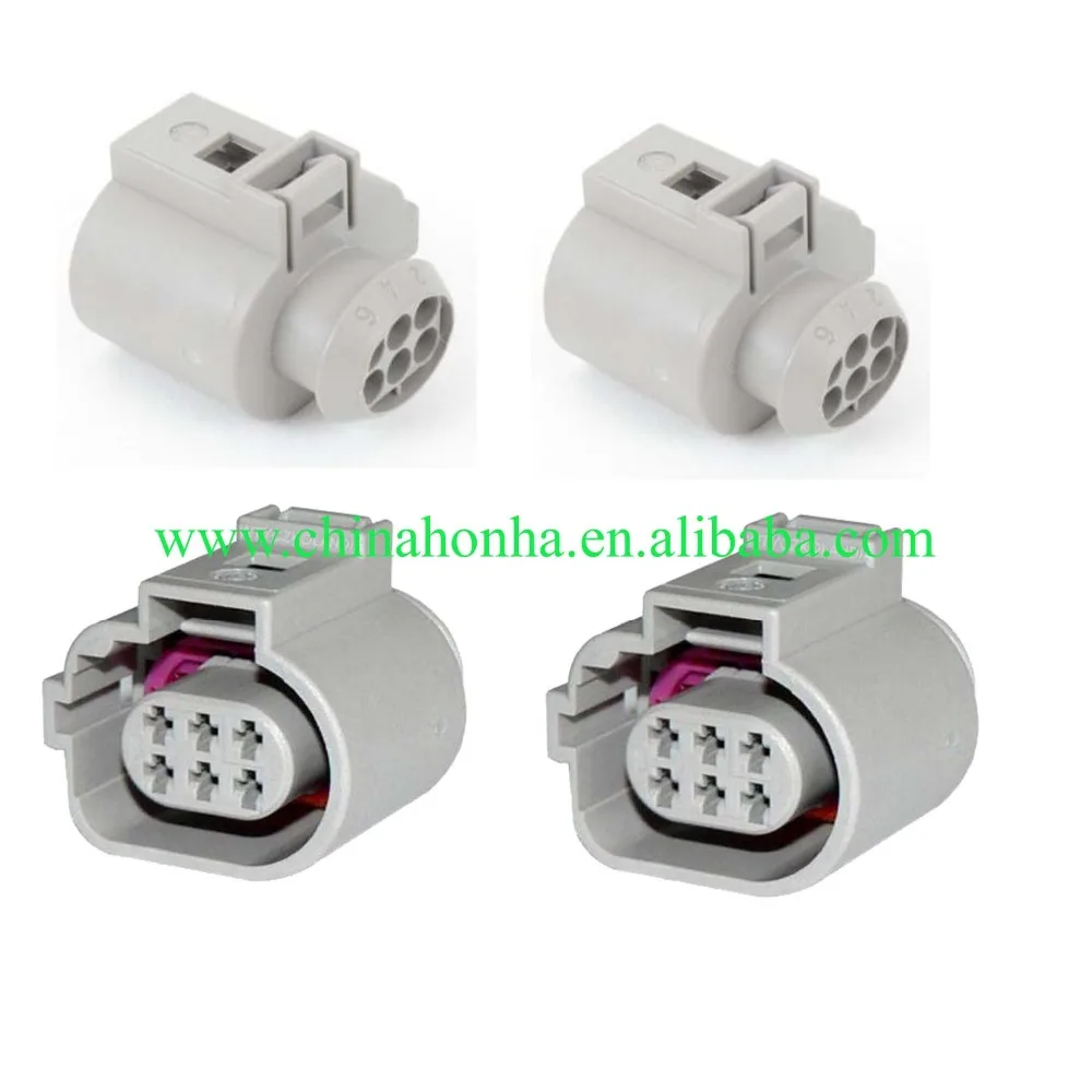 

5/10pcs 1.5mm 6pin auto plastic housing electric plug 1J0 973 713 G wiring harness cable connector 1J0973713G