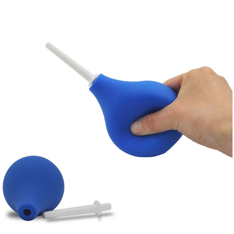 WETIPS-limpiador de Enema de pera de limpieza de silicona, ducha Anal, Ducha portátil, lavado Vaginal, Pilar, Lavamento de pera y rectángulo