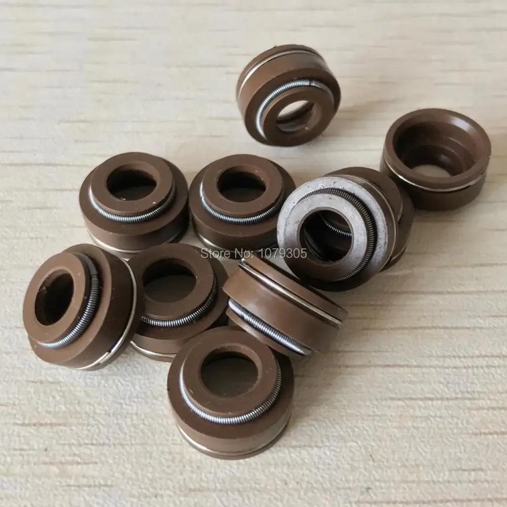 10pcs Valve Stem Seal Kart Oil Seal For Honda GX340 GX390 GX 340 390 Gasoline Engine Motor Repalcement