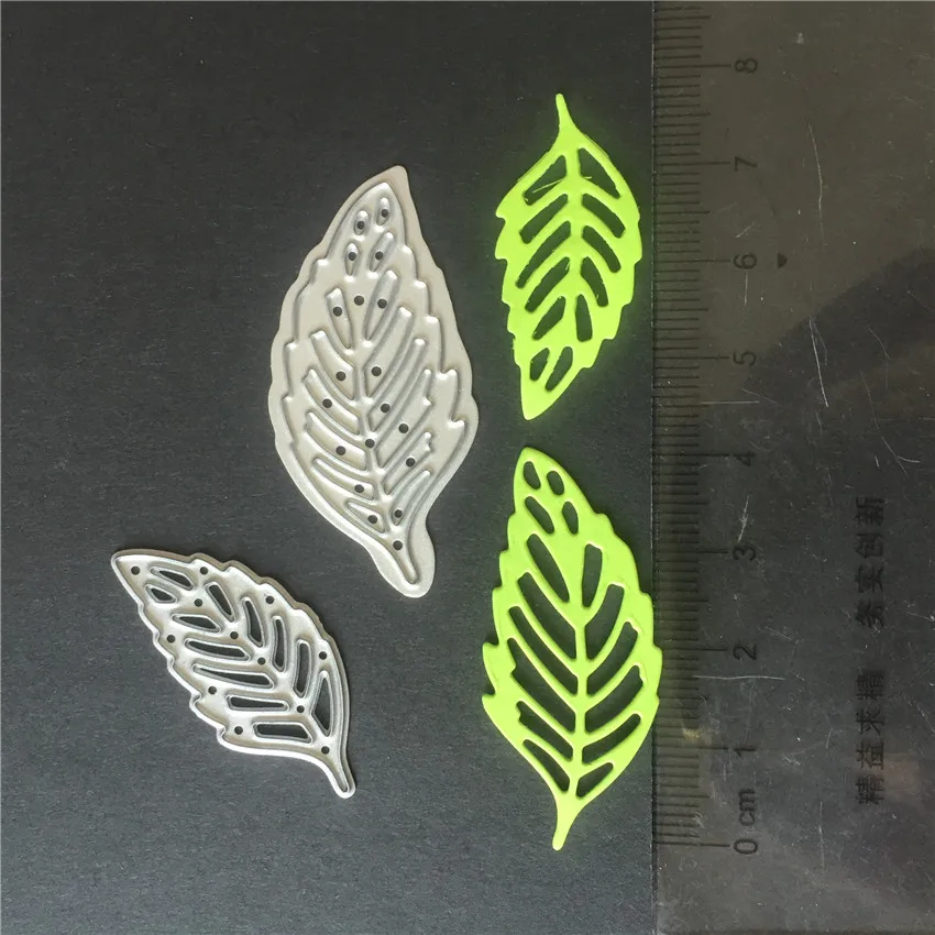 Leaves pattern Scrapbooking cutting die  thin metal  cuts 35mm/45mm long