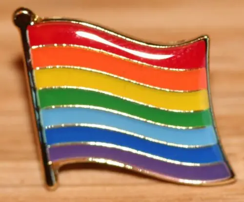 low price RAINBOW Flag Lapel Metal Pin Badge Pride LGBT Lesbian Gay Diversity Symbol  logo badges