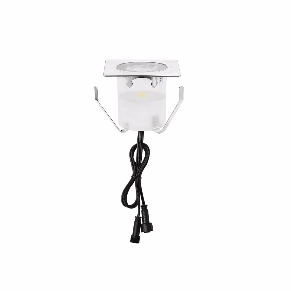 QACA Mini Vuông Nhỏ LED Chôn Đèn trong Cảnh Quan Âm Sàn Điện Áp Thấp 0.6 Wát Tiết Kiệm Năng Lượng Thang Ánh Sáng Ngầm B113