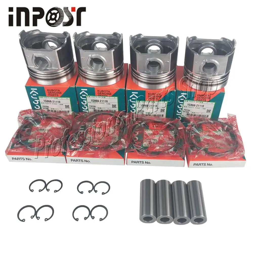 New V2203 Overhaul Rebuild kit liner Piston Gasket for Kubota V2203 Thomas bobcat Scat Track 753 763