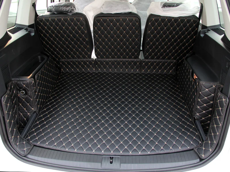 Newly! Special trunk mats for Volkswagen Touran 5 seats 2018-2015 durable cargo liner boot carpets for Touran 2017,Free shipping