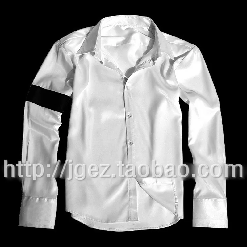 MJ Michael Jackson The Way You Make Me Feel Black and White Dangerous Red Shirt for Show