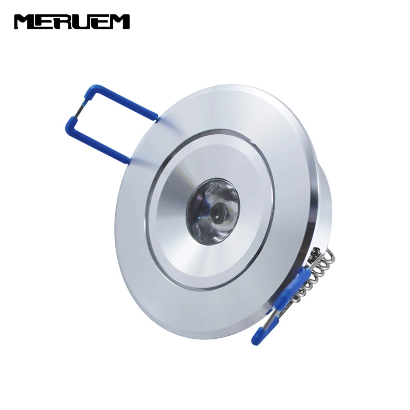 MERUEM 3W LED Recessed Downlight Silver Shell Ceiling Lamp For Wine Cabinet ,Living Room ,Suitable AC85-265V