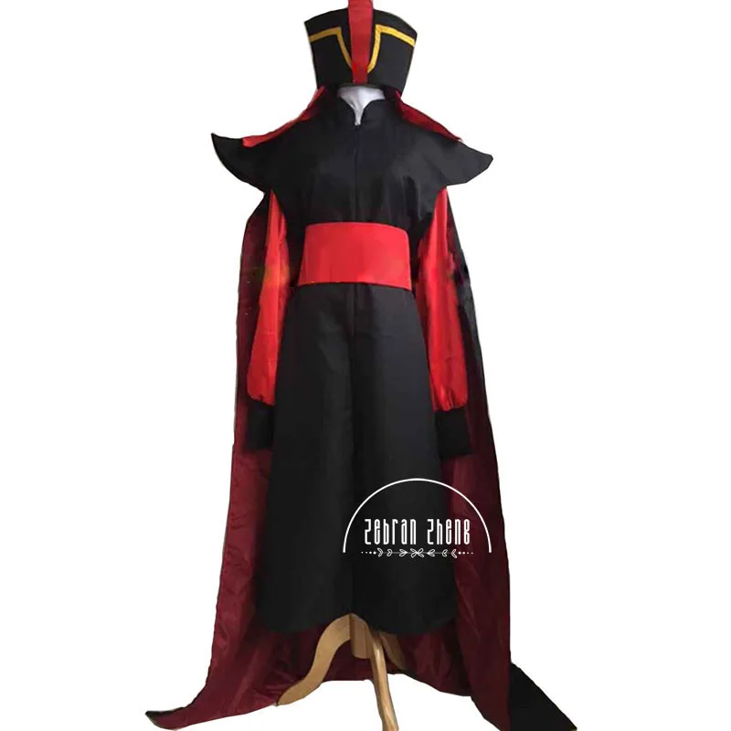 Free Shipping (whole set)Customized Adult Men's Jafar Villain Costume Outfit Cosplay Costume for Halloween party