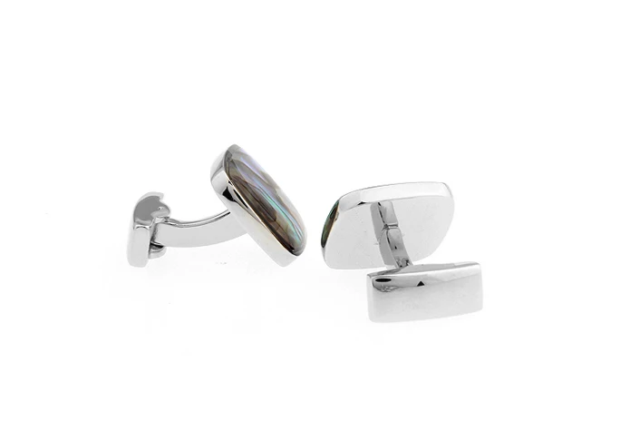 iGame Factory Supply Natural Shell Cuff Links Muti-color Abalone Design Free Shipping