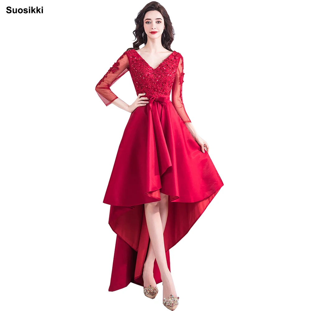 

Suosikki 2018 New Arrival formal prom dress vestidos de fiesta High Low Long Evening Prom Dresses High Low Formal Gowns