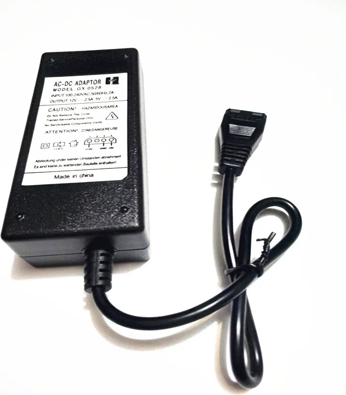 AC DC Adapter 12V+5V 2.5A For desktop  ide hard disk drive Power Supply External Power Supply