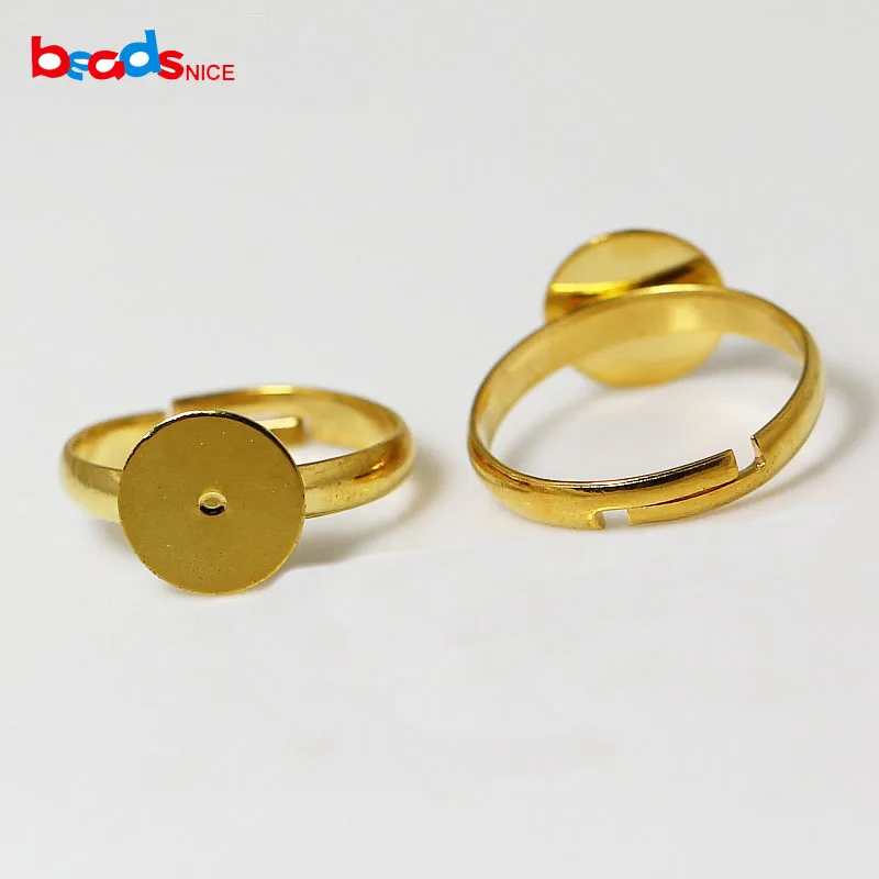 Beadsnice Adjustable Rings Blanks Fashion Jewelry Finger Ring Base Wholesale Jewelry Accessories Brass nickel-free ID2514