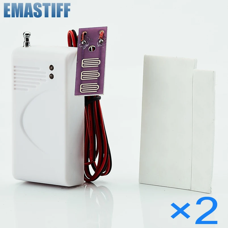 eMastiff Wireless Water Intrusion Leakage Sensor Detector 433MHz PT2262 4.7M 2pcs